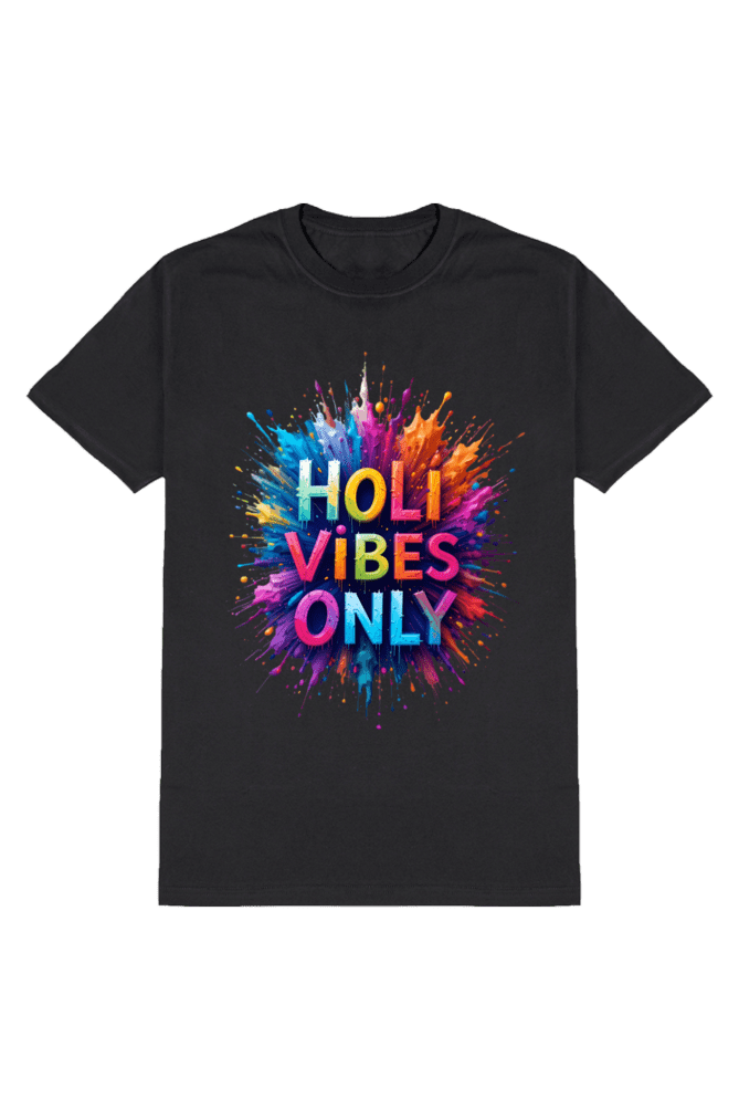 Unisex Holi vibes only Holi T-shirt - Image 2