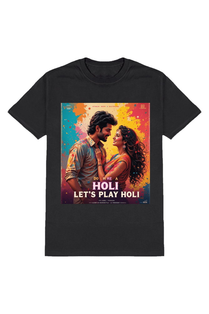 Unisex Bollywood Style Holi T-shirt design 3