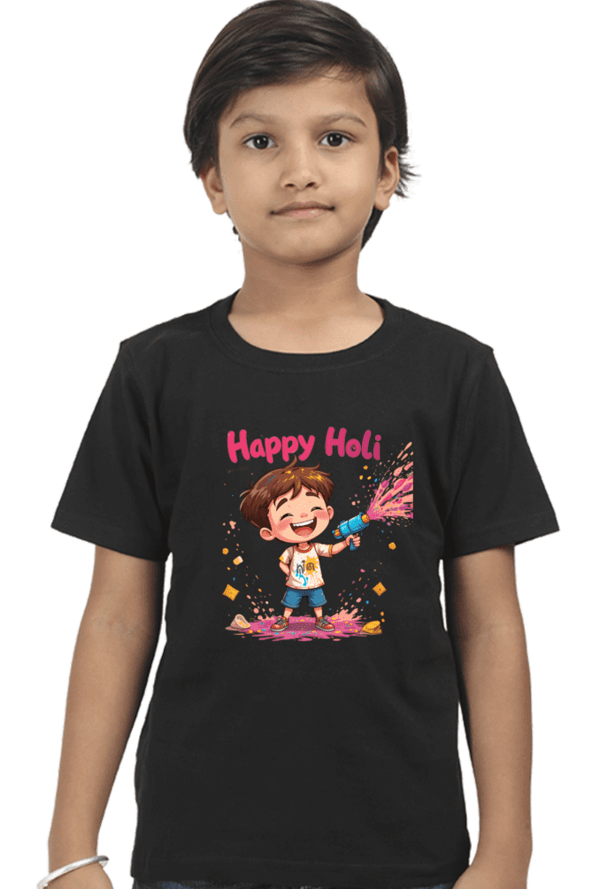 Kids Holi T-shirt Design 4