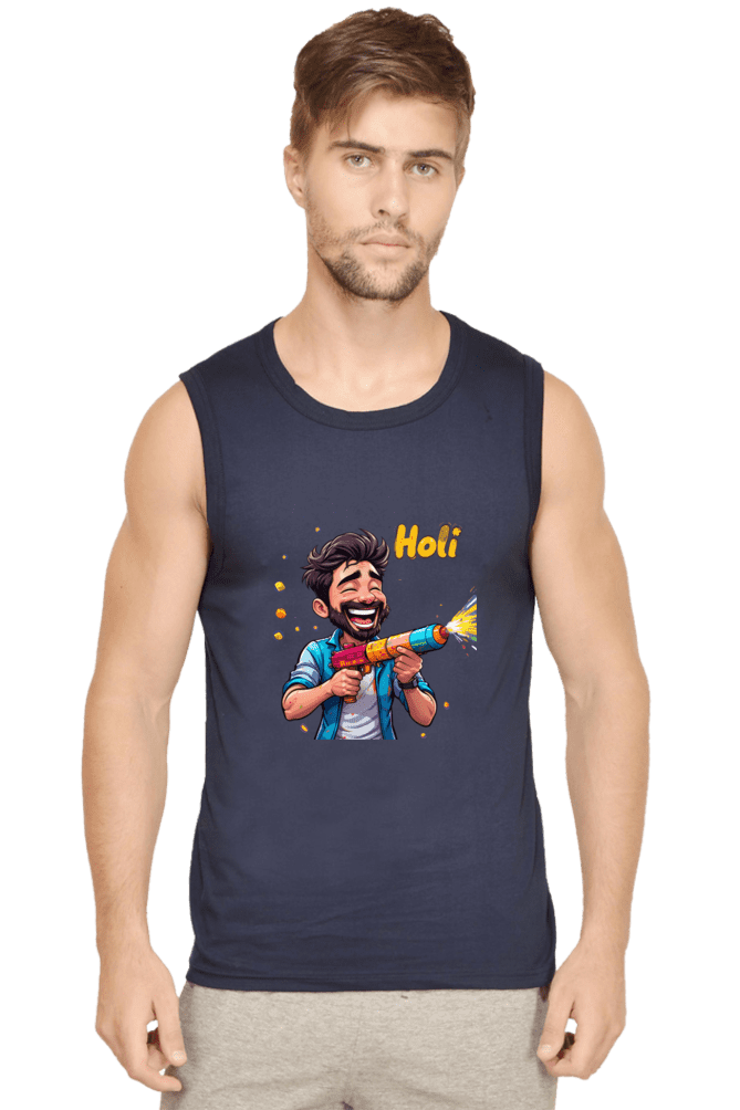 Man's Sleeveless Holi T-shirt