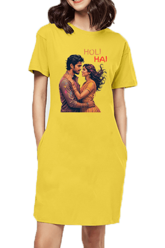 Female Bollywood style T-shirt Dress