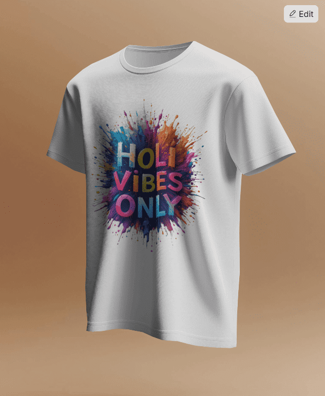 Unisex Holi vibes only Holi T-shirt