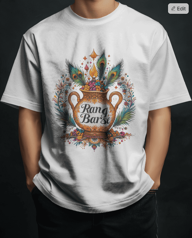 Unisex Rang barse Holi T-shirt