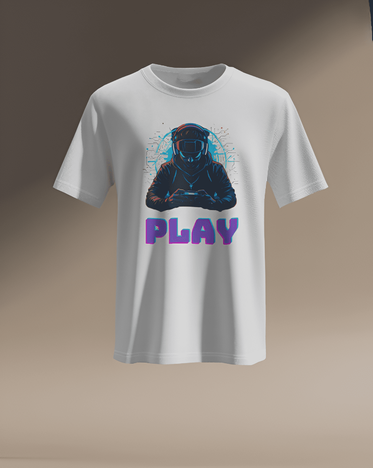 Unisex Gaming T-shirt black/white