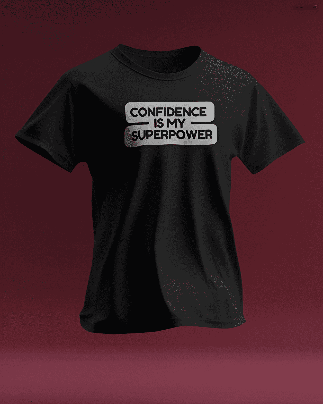Men's T-shirt Primum puff print "Confidence is My Superpower"