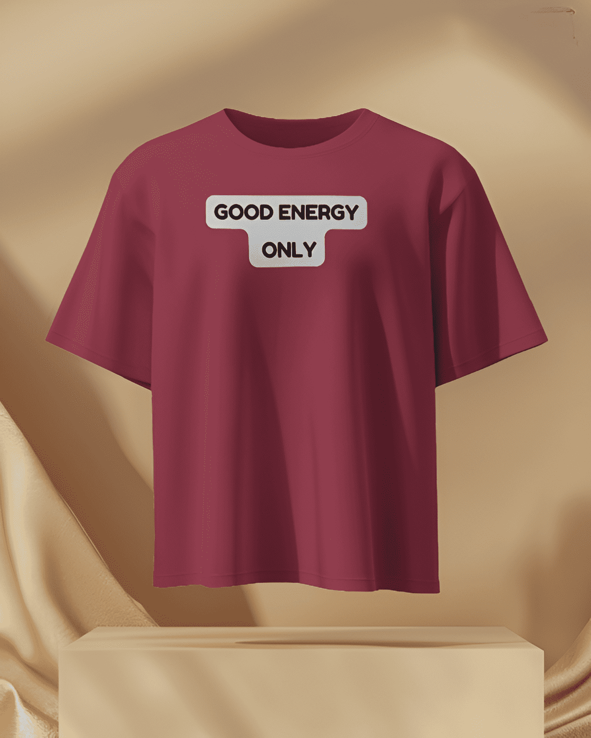 Unisex Oversized Premium T-Shirt – "Good Energy Only"